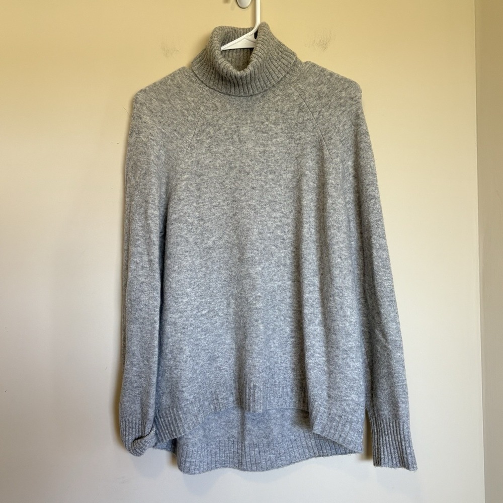 J. Crew Turtleneck Sweater in Supersoft Yarn Size Small Gray Wool Alpaca‎ AF023